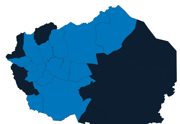 Mapa de cobertura en Olancho